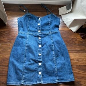 Zara Blue Denim Mini Dress